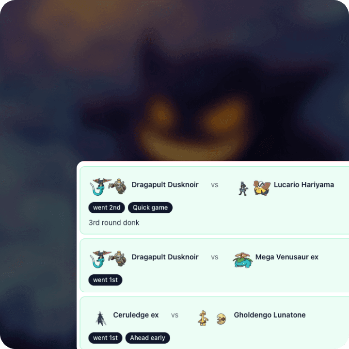Benchmark game logging UI